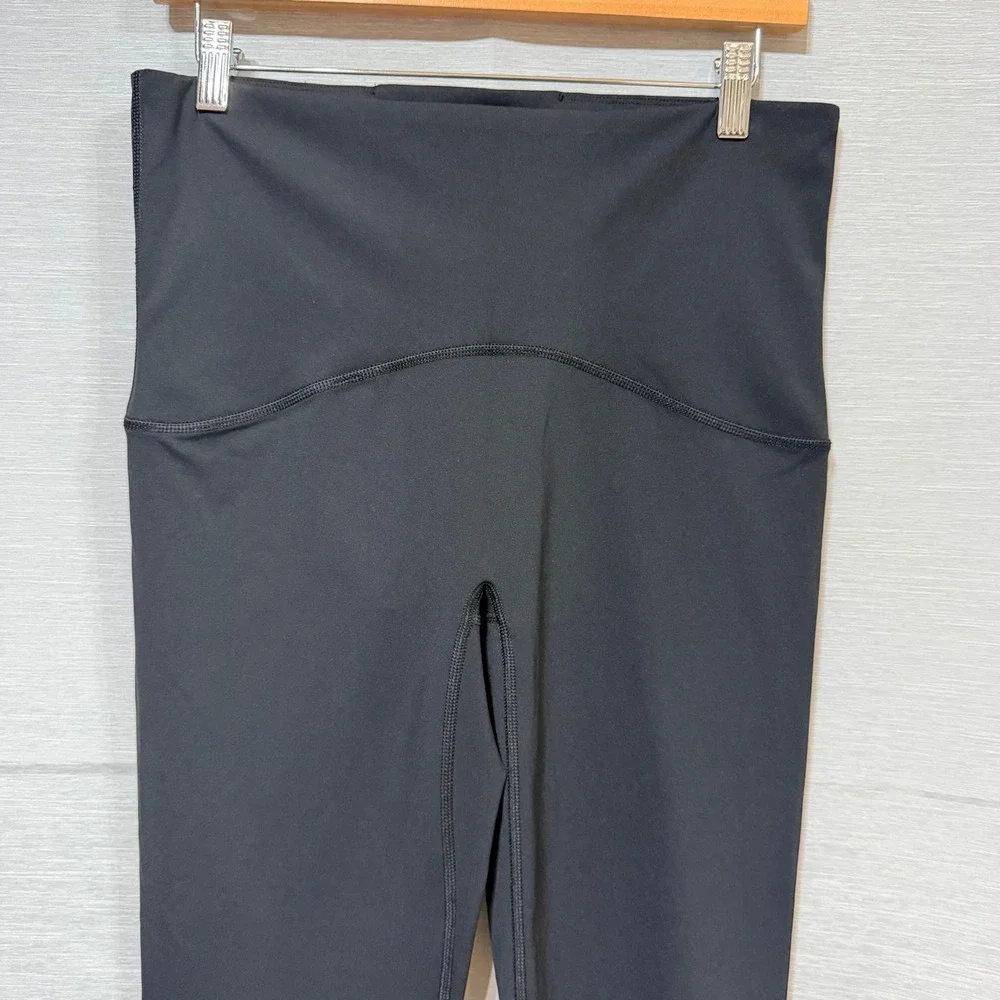 Spanx Booty Boost Active Leggings Black High Waist Cropped Womens XL 50186R